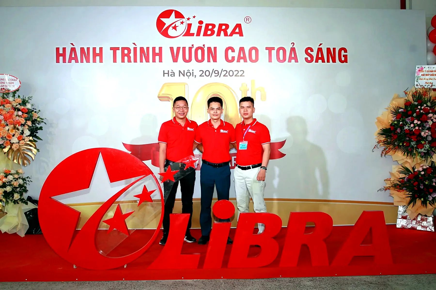 Leaders on stage at the LIBRA 10-year anniversary